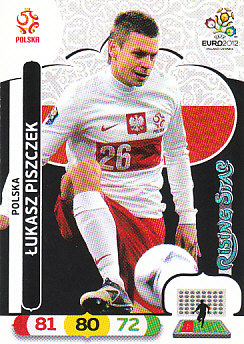Lukasz Piszczek Poland Panini UEFA EURO 2012 Rising Star #155